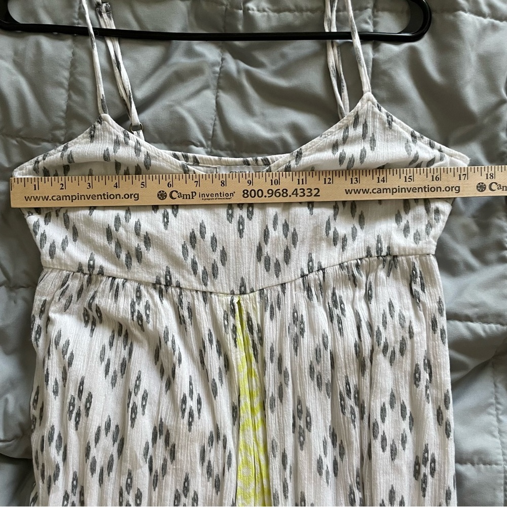 O'Neill Lagoon Grey and Yellow Print Maxi‎ Dress Size 5 - Picture 7 of 11
